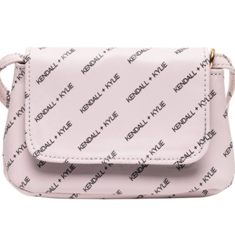 Kendall + Kylie Pink & Black Crossbody Bag Purse